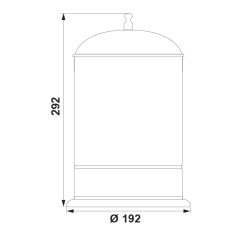 Hafele Çöp Kutusu Kapaklı Venere 5 Litre Antik Bronz Renk