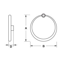 Hafele Sarkaç Kulp Knick 40mm Antik Gümüş