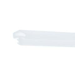 Hafele F05 Ortadan Basan Çatı Tipi Kapı Fitili 12mm, Mat Beyaz Renk