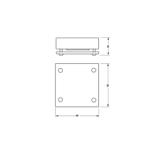 Hafele Raf Altı Aydınlat.Ni.Kpl.30x80x80mm