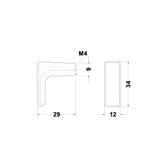 Hafele Düğme Kulp H2130 12mm Mat Siyah