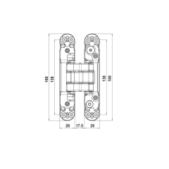 Hafele Gizli Menteşe CDH 80K 100Kg Mat Nikel