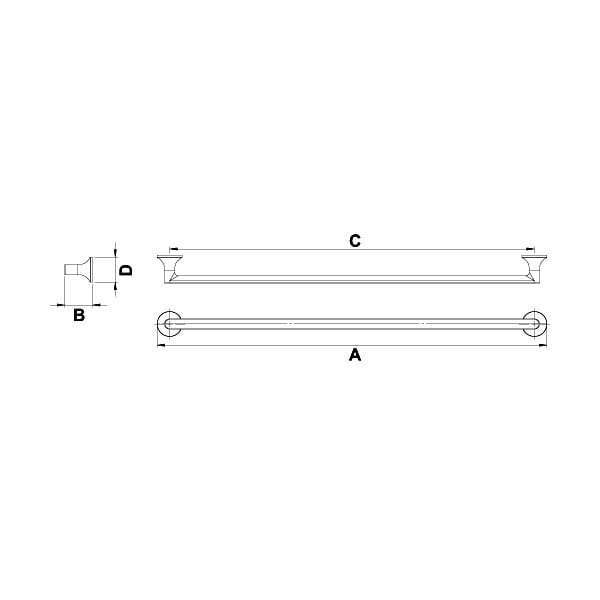 Hafele Mobilya Kulpu Stark 320mm Paslanmaz çelik