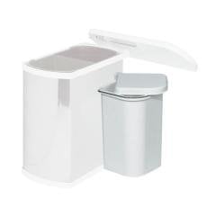 Hafele İlave Çöp Kutusu Plastik 5 Litre Beyaz Renk