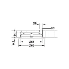 Hafele Led2048 Spot Multi.B 12V/3.2W, Parlak Krom Renk