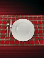 Enoteks Noel masa örtüsü İskoç Ekose Desen Modern ve Geleneksel. Kırmızı (160x170 cm)