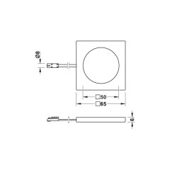 Hafele Led2055 Spot 12V/2W/3000K, Gümüş Renk