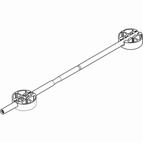 Hafele Gergi donanımı, gizli 2450-2650mm, 18mm