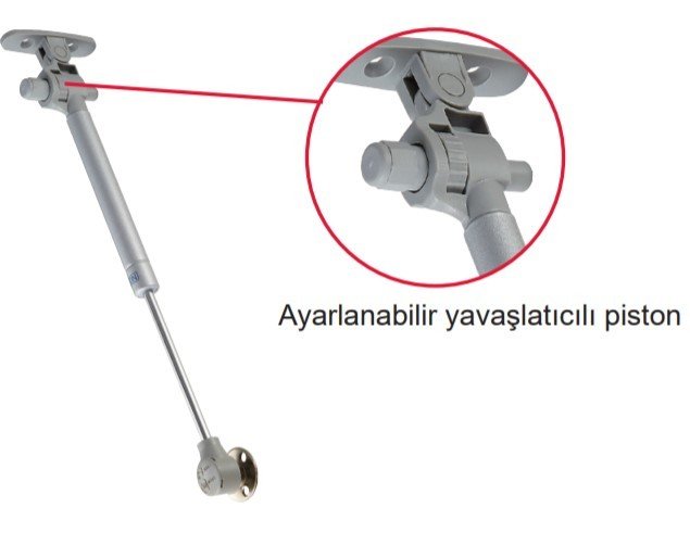Hafele Notus Plus Gazlı Piston Frenli 120n