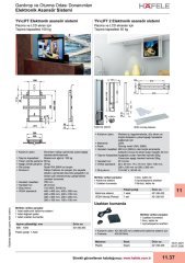 Hafele Tv-Lift Kaldırma Seti Elektrikli 600-1300mm 100Kg