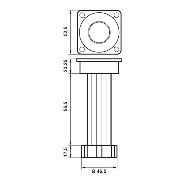 Hafele Pft06 Baza Ayağı Ayarlı Gri 100-150mm