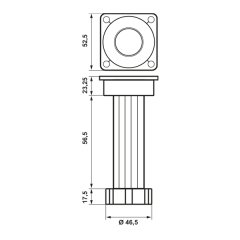 Hafele Pft06 Baza Ayağı Ayarlı Gri 100-150Mm