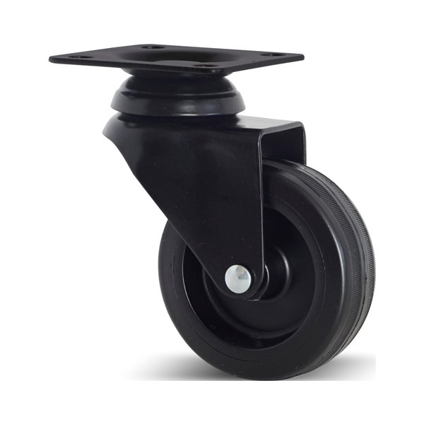 Hafele Blacky Tekerlek, Frensiz,siyah ø75x104mm