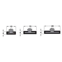 Hafele Yangın/Duman Fitili 10x4x2100mm Kahve Renk