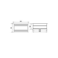 Hafele Odın Plus 1Priz, Ups, Cat6, Cat3 Antrasit Renk