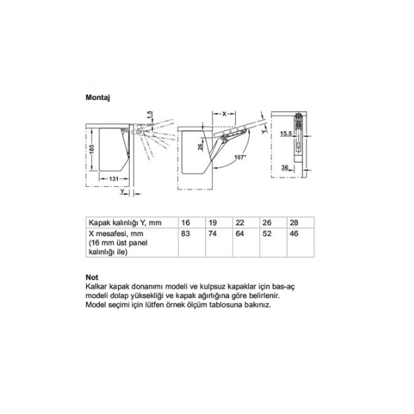 Hafele Free 3.15 Makas Seti D Antrasit