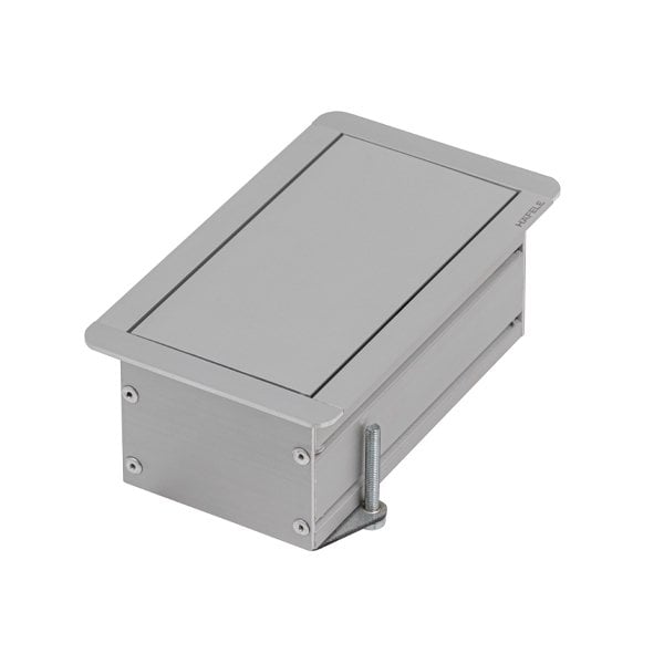 Hafele Odın Plus 1priz, Ups, Cat6, Cat3, Mat Eloksal Renk