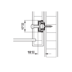 Hafele Bilyalı Ray Tek Açılım 10 Kg 17/182mm Galvaniz