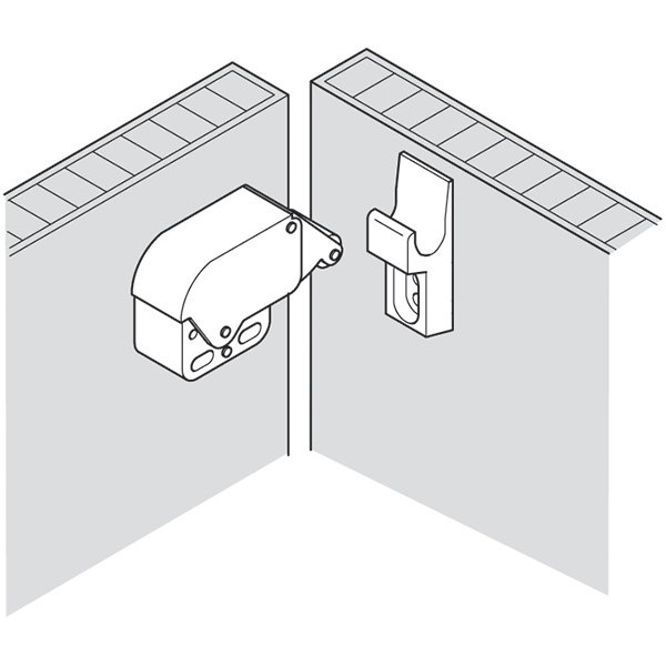Hafele Mini Latch Yaylı Bas Aç çıt çıt