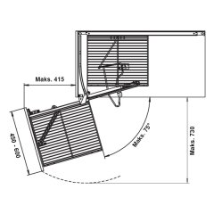 Hafele Magıc Corner Set,A.Classic Ant.,Sol