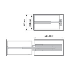 Hafele Dıspensa 90 Set, A.Classic Ant. 300mm