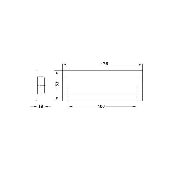 Hafele Gömme Kulp Martin Mk 160mm Mat Siyah