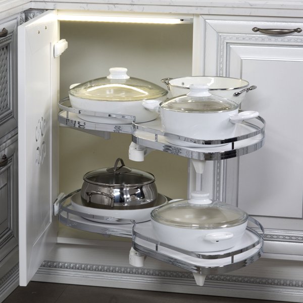Hafele Lemans Ii Kiler Set Krom Sol 45/60-75cm