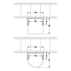 Hafele Montaj Klipsi 40° Gümüş Renkli