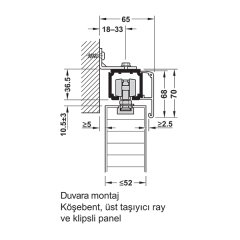 Hafele Classic 160O Kayar Kapı Seti