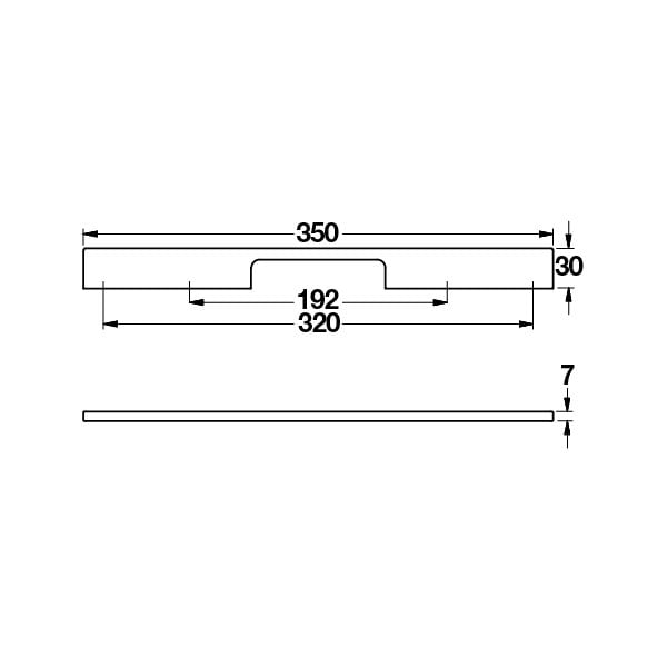 Hafele Mobilya Kulpu Mia2 350mm Paslanmaz çelik