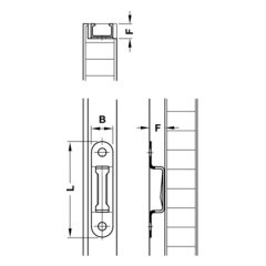 Hafele Modular Raf Bağlantısı 63x11mm (100 Adet)