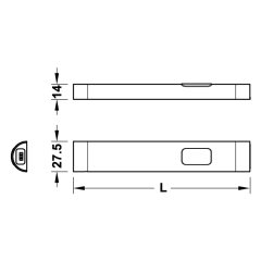 Hafele LED3009 Master 24V/1,9W 5000K/161mm Soğuk Beyaz Renk