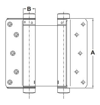 Hafele çarpma Kapı Menteşesi Nikel 27kg 150mm