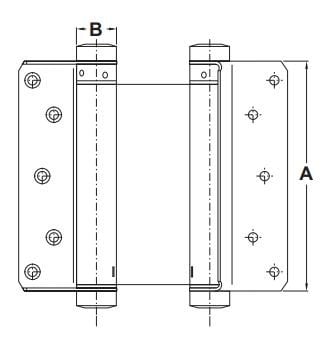 Hafele çarpma Kapı Menteşesi Nikel 40kg 150mm