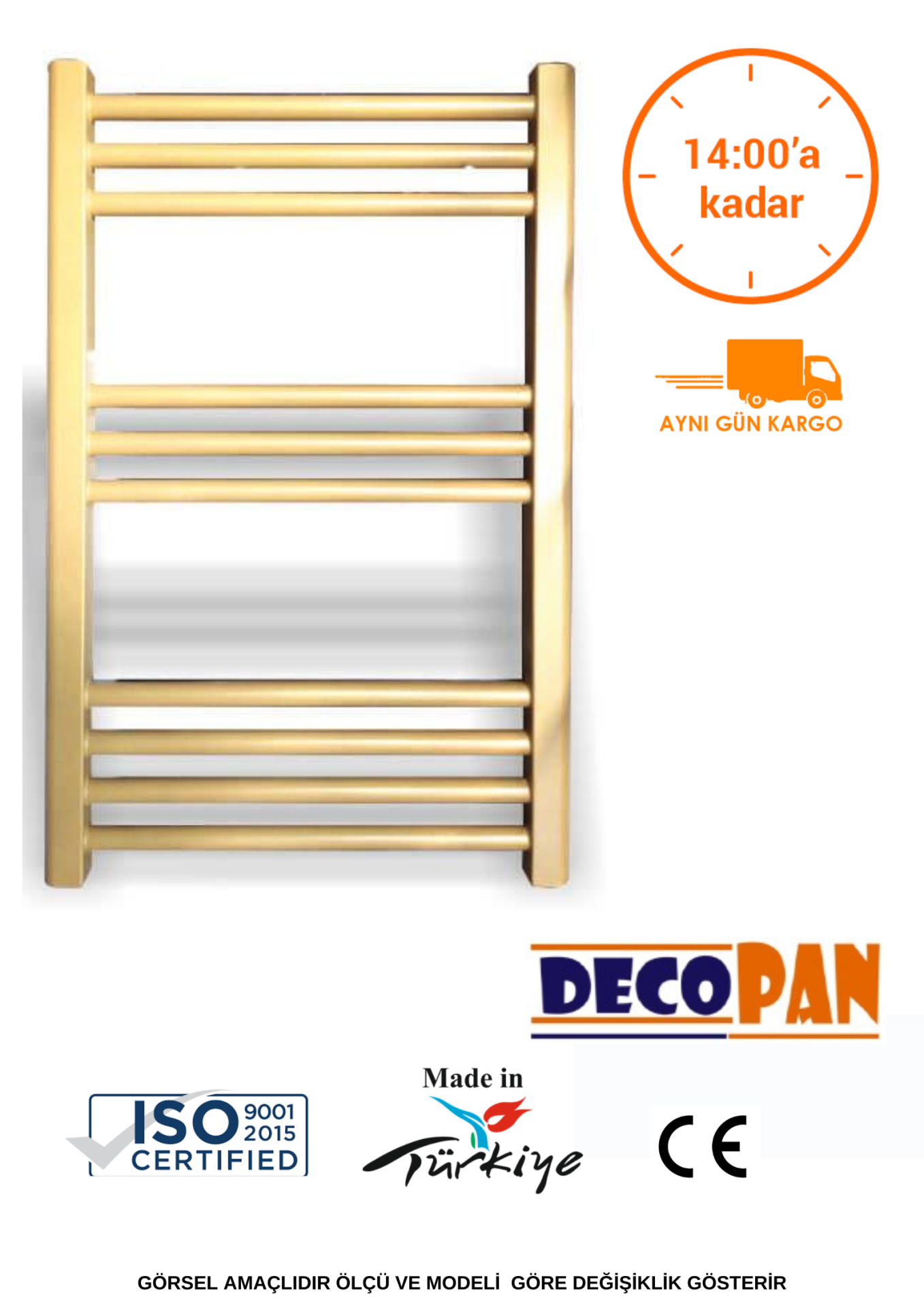50X70 DÜZ GOLD BOYALI HAVLUPAN