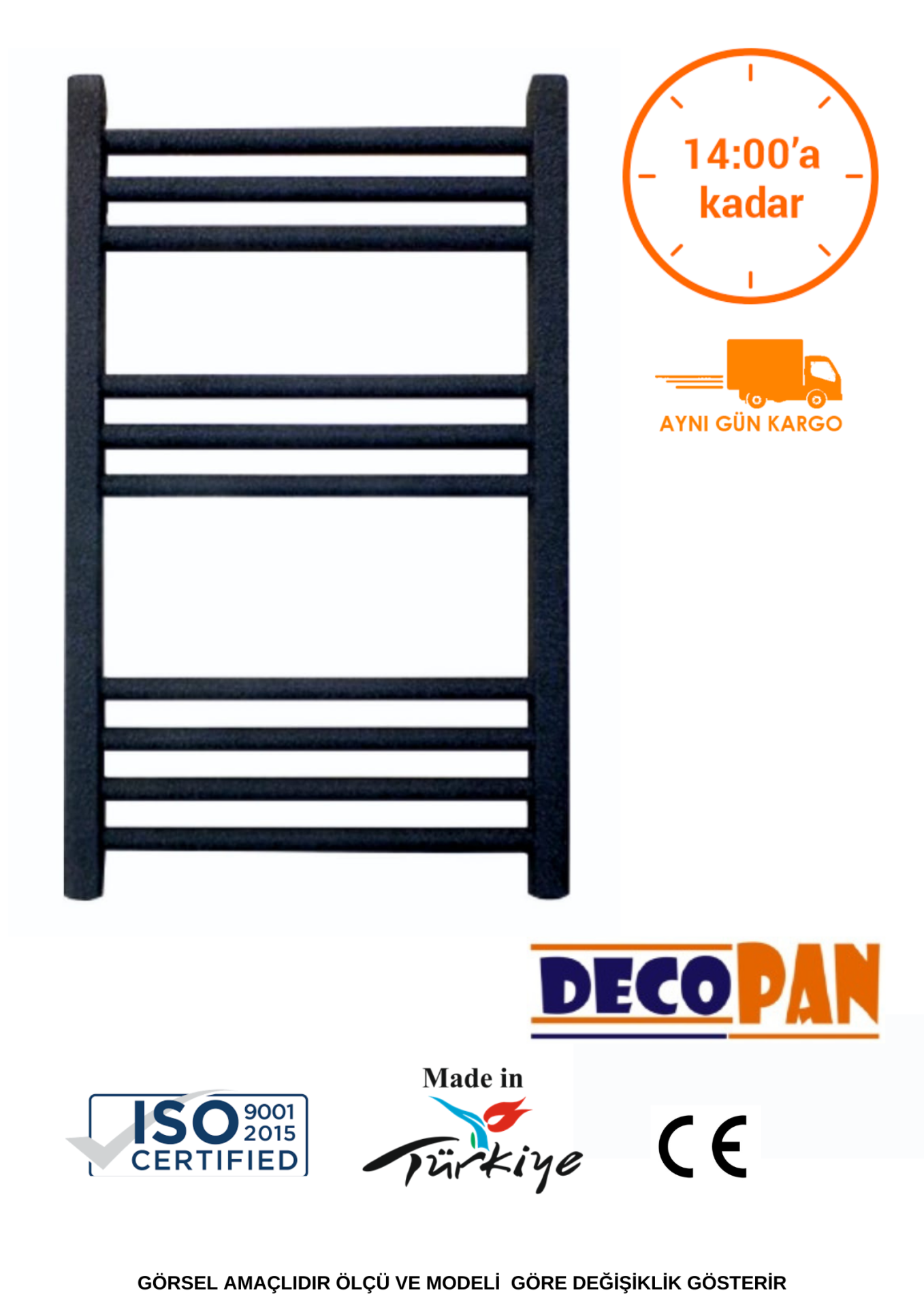 50/120 DÜZ SİYAH BOYALI HAVLUPAN