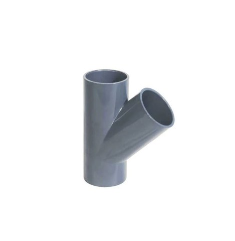 UH-PVC 45° PN16 Yapıştırma Muflu Te (Çatal) 32 mm