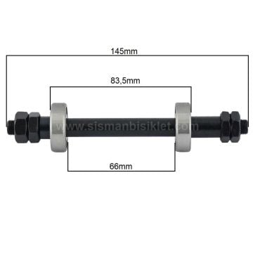 Rulmanlı Arka Göbek Mili Mandallı 145-83.5-66mm