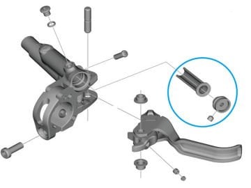 Shimano BL-M820 Hidrolik Fren Kolu Diyafram Y8V398050