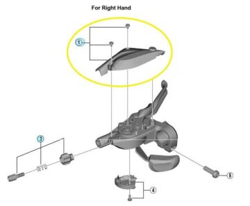 Shimano ST-EF505 9lu Sağ Hidrolik Fren/Vites Kolu Üst Kapak