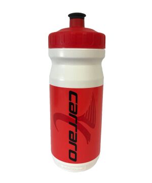 Carraro 600ml Bisiklet Matarası Beyaz-Kırmızı