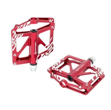 Briviga PDL-3304 110x111mm Mtb Alüminyum CNC Rulmanlı Platform Pedal Kırmızı