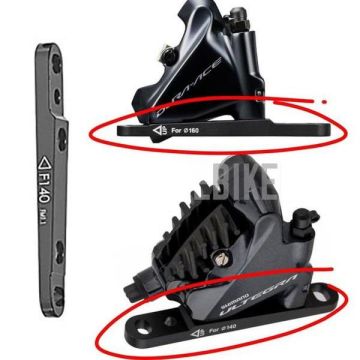 Shimano BR-RS505 140-160mm Yol Bisikleti Flat Mount Post Kaliper Adaptörü