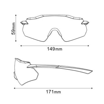 Shimano EQUINOX Bisiklet Gözlüğü Metalik Kırmızı Çerçeve Ridescape RD Lens