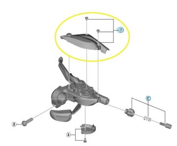 Shimano ST-EF505 3lü Sol Hidrolik Fren/Vites Kolu Üst Kapak