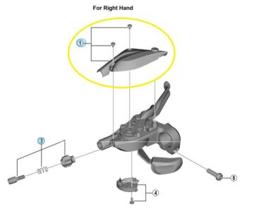 Shimano ST-EF505 8li Sağ Hidrolik Fren/Vites Kolu Üst Kapak