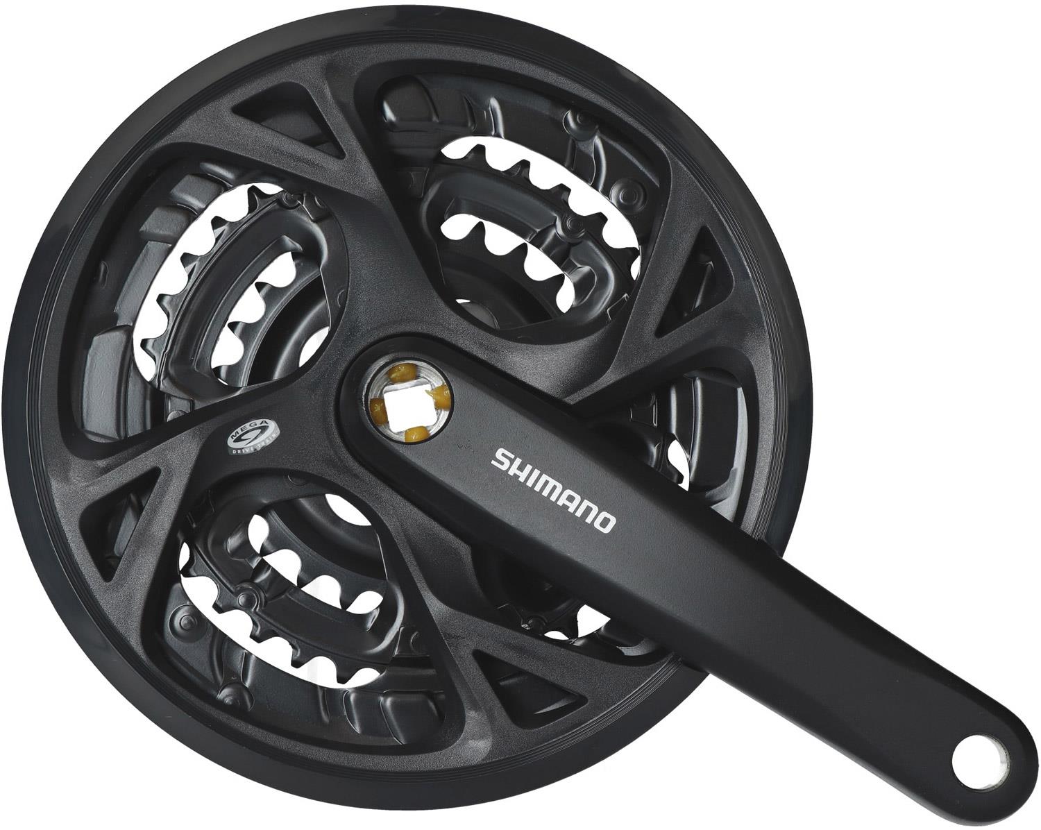 Shimano FC-M371 170mm 48-36-26T 9V 3lü Aynakol Kapaklı Siyah*