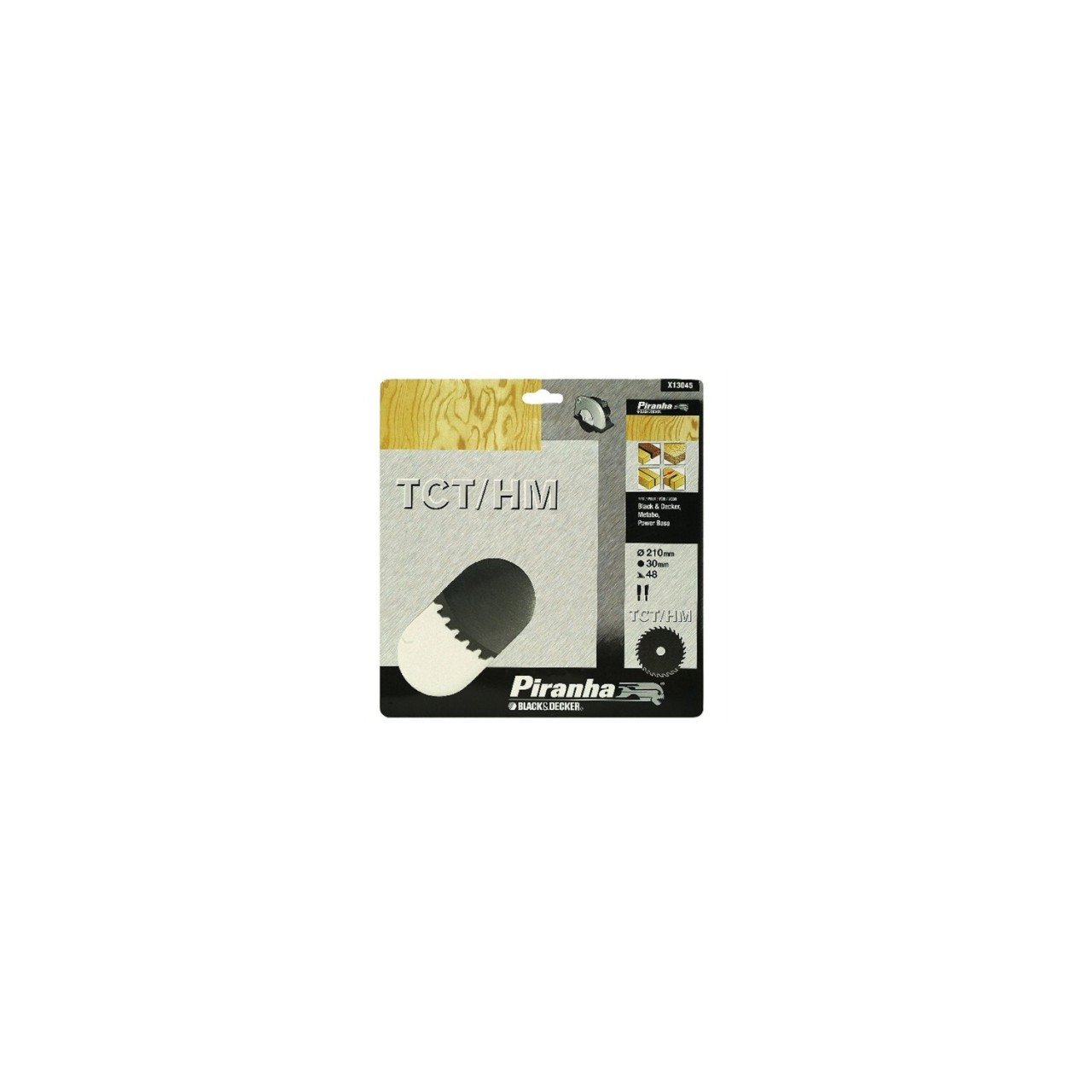 Piranha X13045 Tungsten Karpit Sert Metal Dişli Daire Testere Bıçağı (Sert, Yumuşak Ahşap Ve Suntada Hassas Kesim)