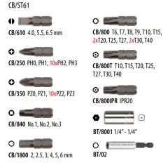 Cetaform 61 Parça Bits Uç Takımı CB/ST61 (Plastik Kutu)