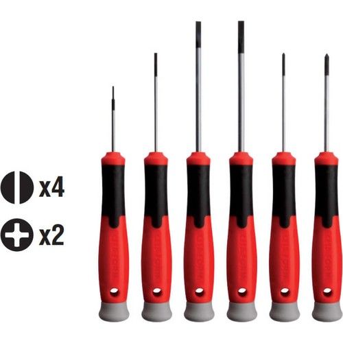 Cetaform H99-12-06 6 Parça Elektronikçi Tornavida Takımı - Düz/Yıldız